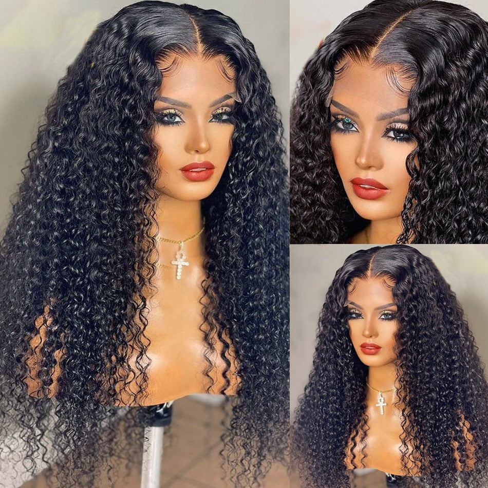 Deep Wave Curly Frontal Wig