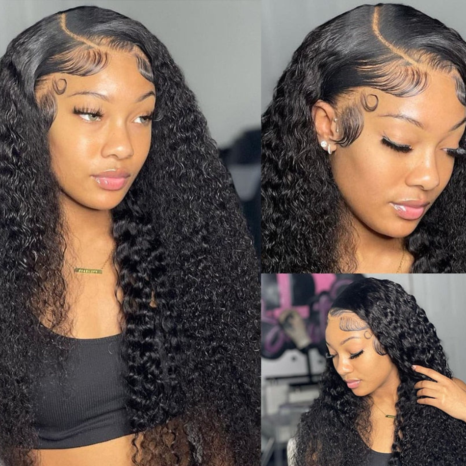 Deep Wave Curly Frontal Wig